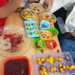 Ekskul HSPG Tangerang masak agar-agar