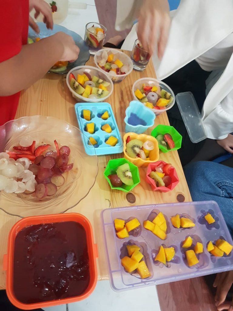 Ekskul HSPG Tangerang masak agar-agar