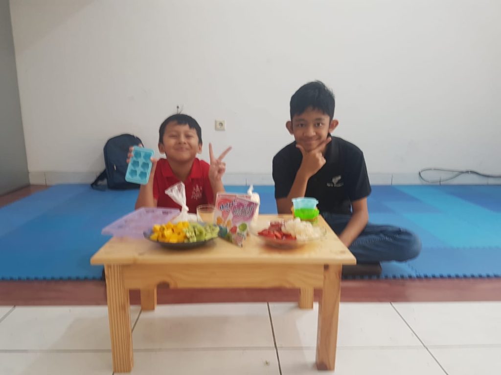 Ekskul HSPG Tangerang masak agar-agar